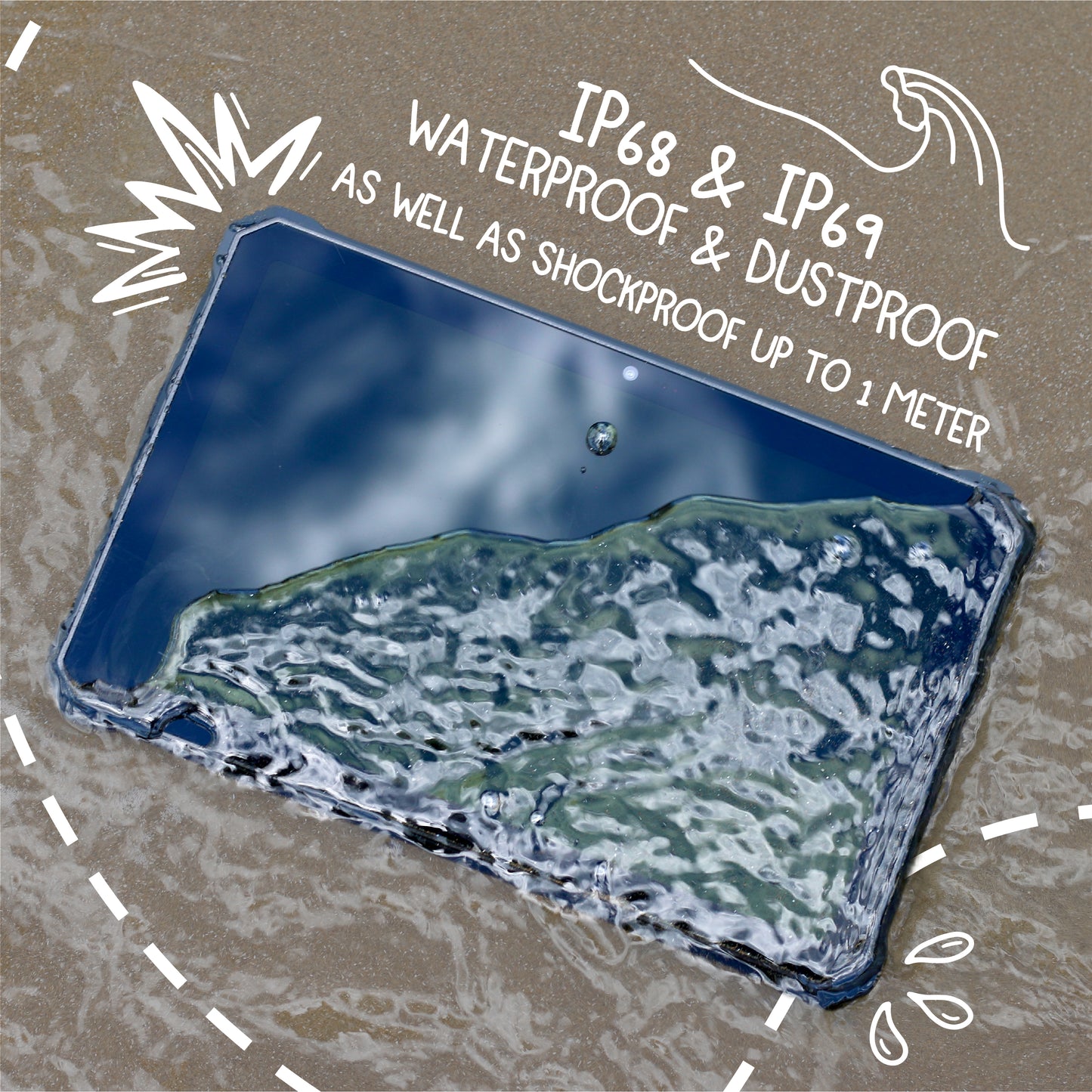 ProjectX 10.4" Rugged Android Tablet – Custom Marine Files - 256GB + SD Storage