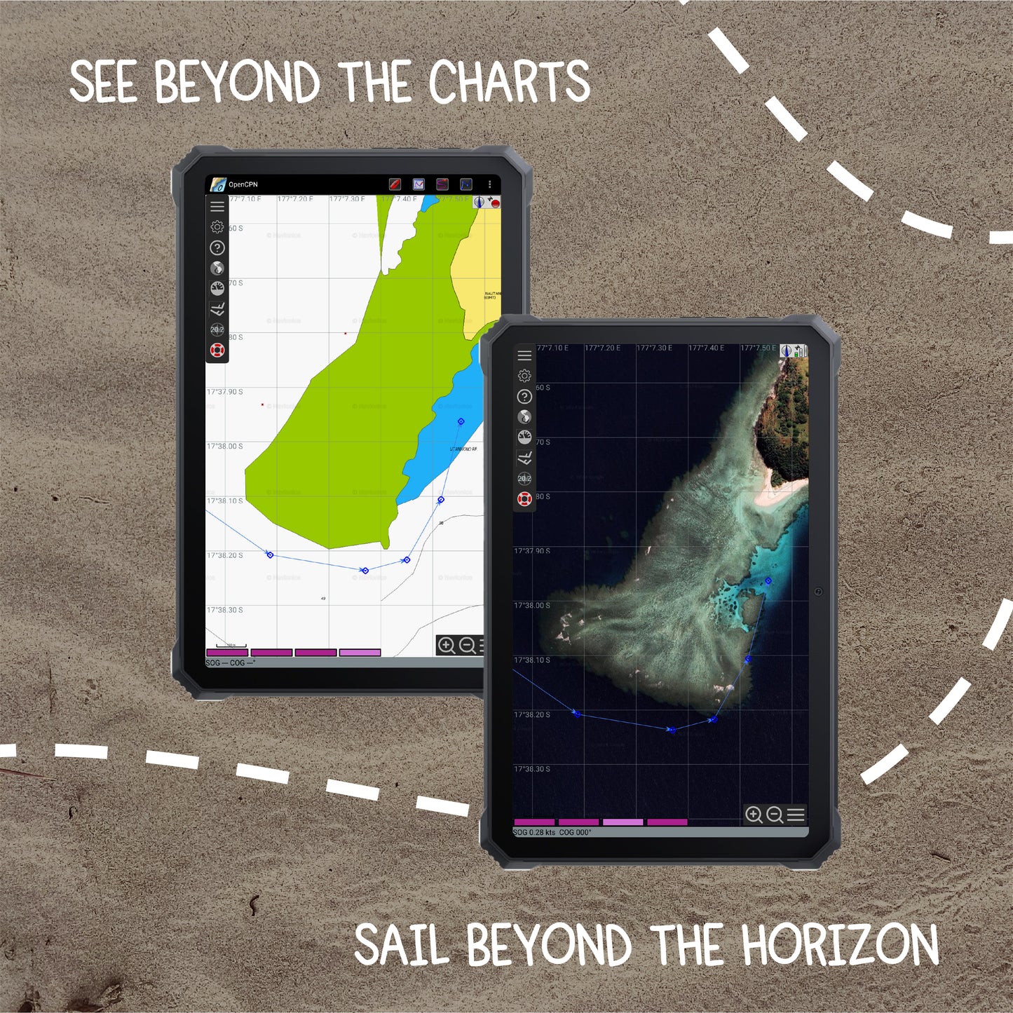 ProjectX 10.4" Rugged Android Tablet – Custom Marine Files - 256GB + SD Storage